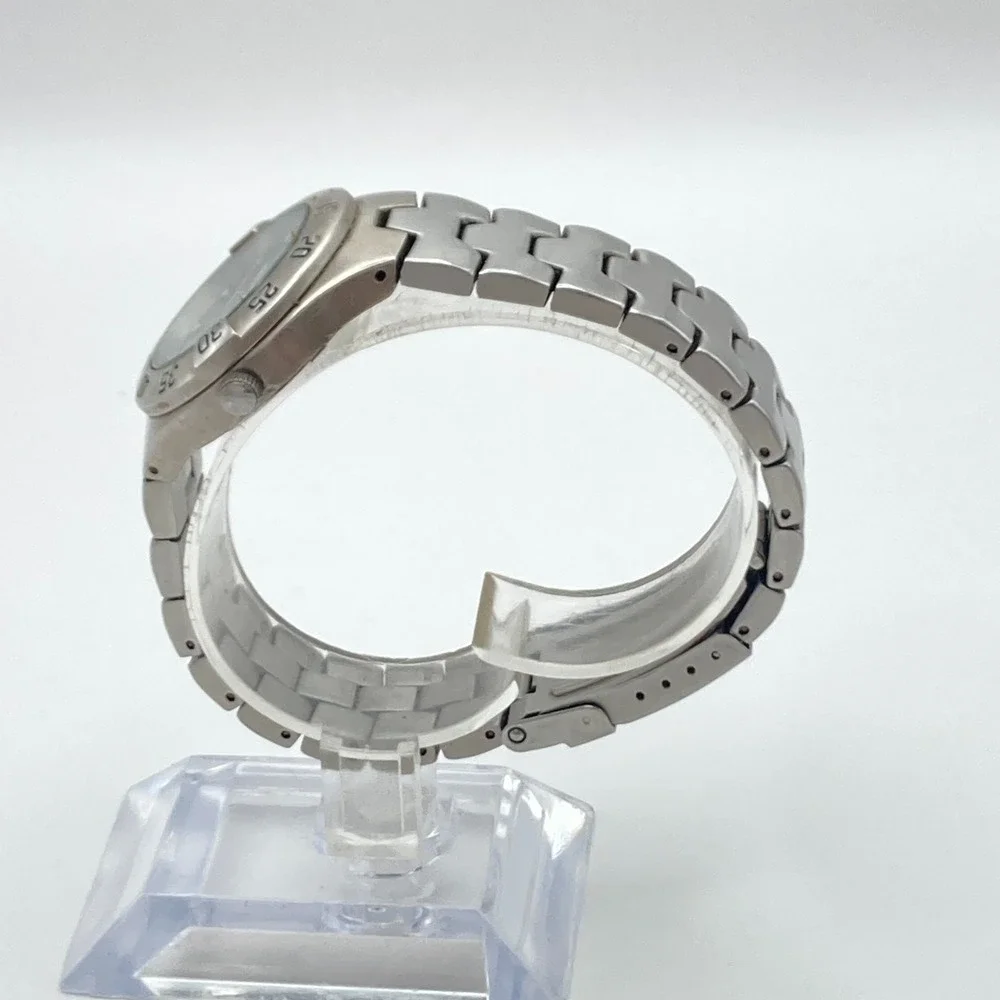 Relic Wet Women's Watch 30mm Silver Tone Gray Dial Rotating Bezel New Battery 7